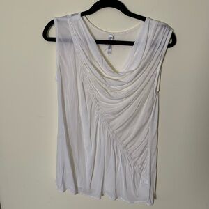 Monoreno White Sleeveless Blouse Size Small